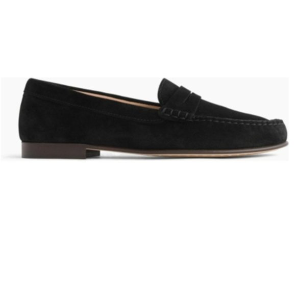 J. Crew Shoes - J. Crew James black suede penny loafers Made Italy